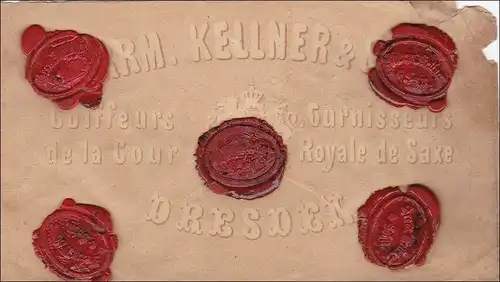 NDP: Lettre de Dresde à Nuremberg avec valeur