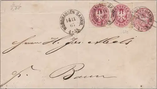 Prusse: couverture complète de Nordhausen 1867