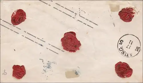 Prusse: Enveloppe complète Wernigerode vers Halberstadt