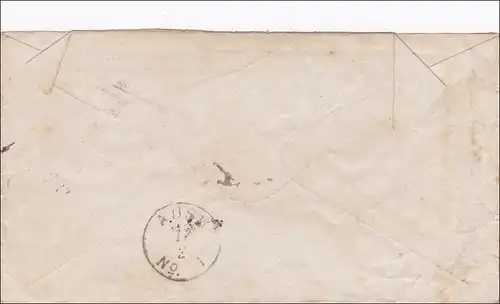 Prusse: Lettre de poste de terrain: K. PR. Infanterie Division après Detmold1871