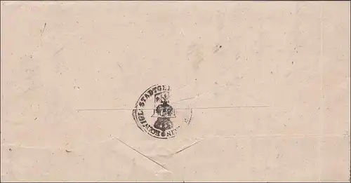 Prusse: Lettre de Berlin 1849 avec texte à l'intérieur