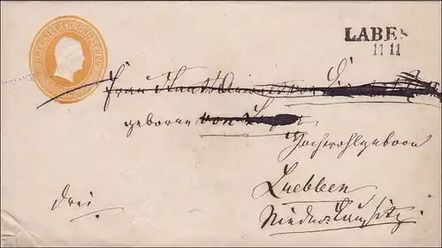 Prusse: Enveloppe de Labes à Lubleen