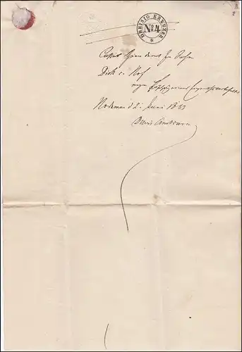 Thurn und Taxis: Brief  von 180 nach Montabaur, 1863