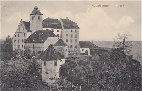 Württemberg: Ansichtskarte heuchlingen - Schloß nach Bad Aibling