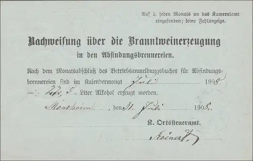 Wurtemberg: carte postale Mönsheim au Caméra de Leonberg 1908