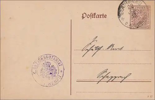Wurtemberg: toute l'affaire notarie Eschenau 1918