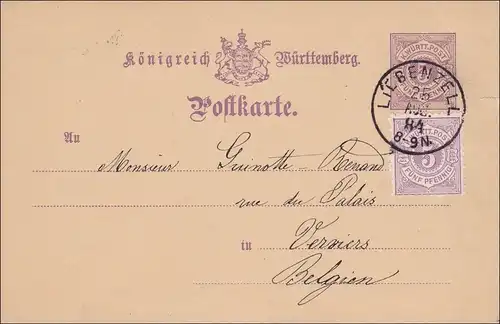 Wurtemberg: Toute l'affaire de Liebenzell vers la Belgique 1884