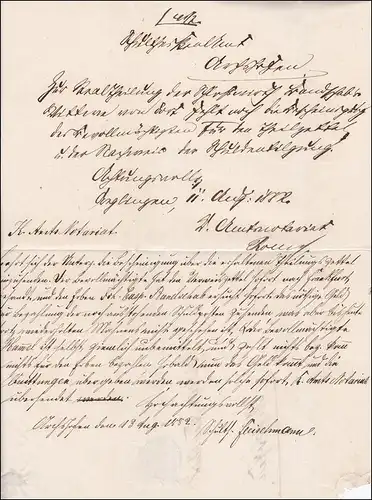 Württemberg:  Brief  von CREGLINGEN 1882