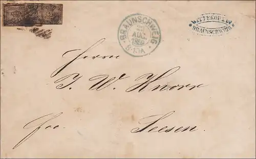 Brief von Braunschweig nach Seesen 1859