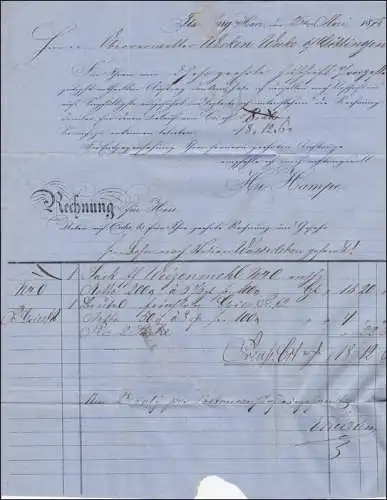 Brief von Ilsenburg nach Wake bei Göttingen 1873