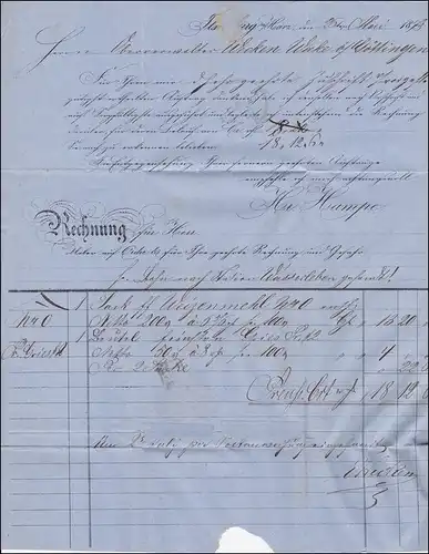 Lettre de Ilsenburg à Wake près de Göttingen 1873