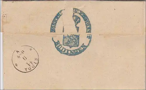 Lettre de Büdingen à Nidda