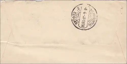 Lettre de Hambourg au Portugal 1898. .