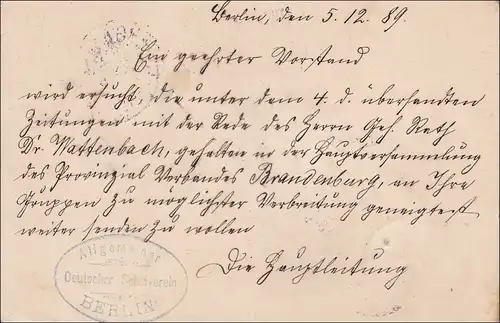 A propos de Berlin à Nuremberg 1889