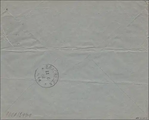 Lettre de Königshoven à Rachelen 1881