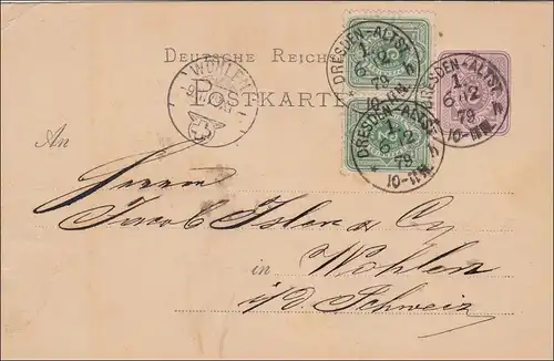 Tout l'affaire de Dresde-Altstadt vers Wohlen/Suisse 1879