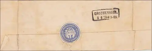 Lettre de la remise de Benwerda à Grossenhain 1879