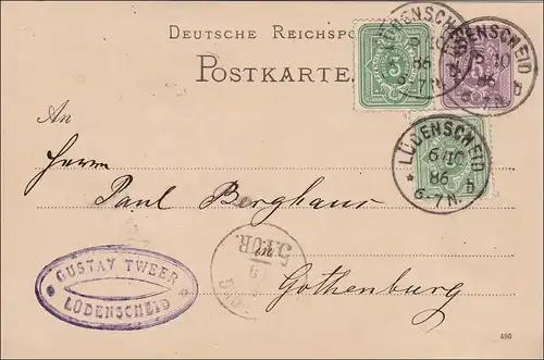 A propos de Lüdenscheid vers Göteburg 1886