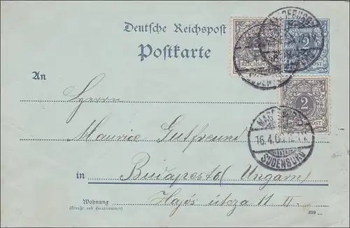 Affaire entière de Magdeburg/Sudenburg vers Hongrie 1900