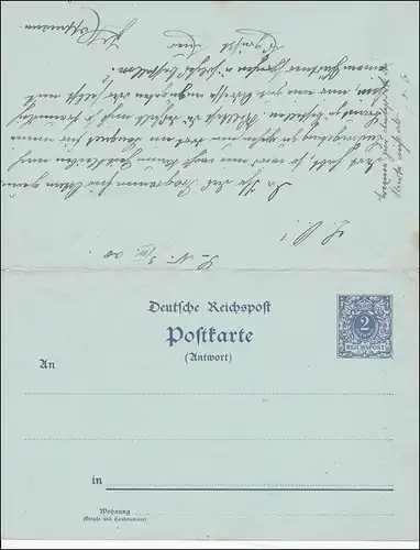 A propos complet de Sulzbach vers Benningen/Bietigheim 1900