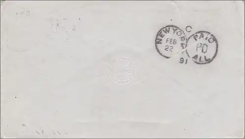 Envois de marchandises de Dieringhausen vers les États-Unis en 1891