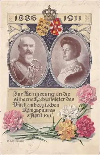 Germania: Ansichtskarte vom Blumentag 1911