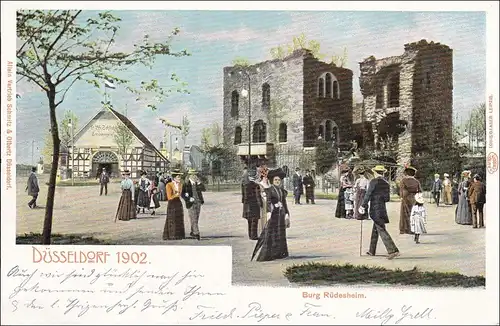Germania: Carte de vue Düsseldorf 1902 après Offenbach 19 02