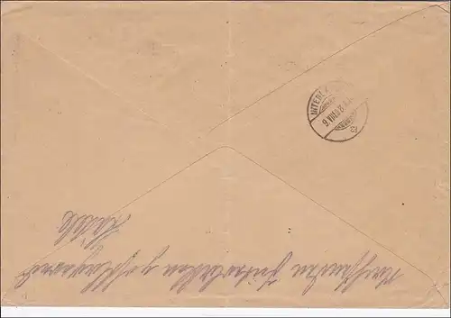 Germania: Drucksache Brief von Berlin in die Schweiz - Taxe 1908