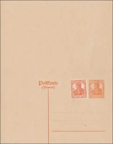 Germania: entier cacheté avec le cachet du poste Berlin-Leipzig 1923