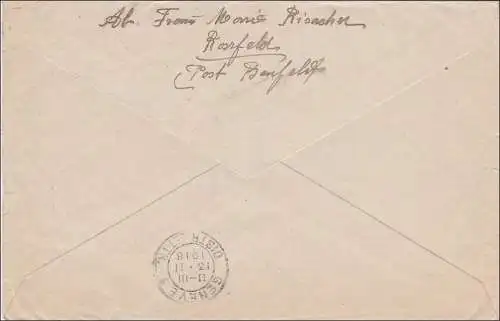 Germania: Lettre de Benfeld/Rossfeld à la Croix-Rouge pour Genève 1918