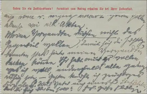 Inflation: Ganzsache -Kartenbrief- von München nach Staffelstein 14.7.1921