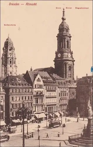 Ansichtskarte von Dresden an Inf. Regiment - zurück - Ausruf erfolglos 1916