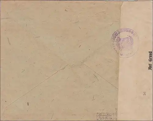 Inflation: Lettre de Heinburg écrite selon Feldkirch-GEFFNET 1921, examinée