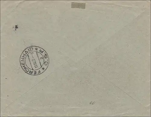 Inflation: Lettre de Berlin en République tchèque 1922, Mi Nr. 229 EF