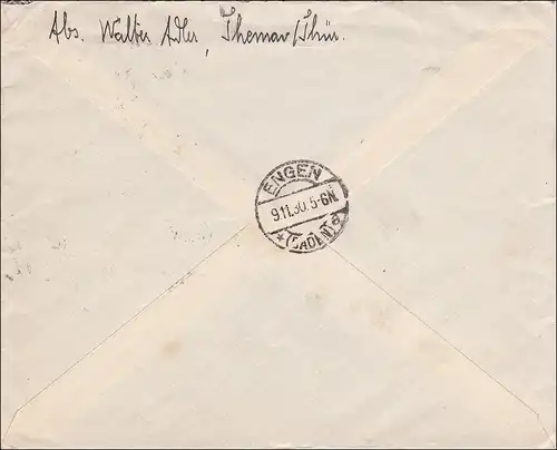 Weimar:  Eilbotenbrief von Themar/Thüringen 1930
