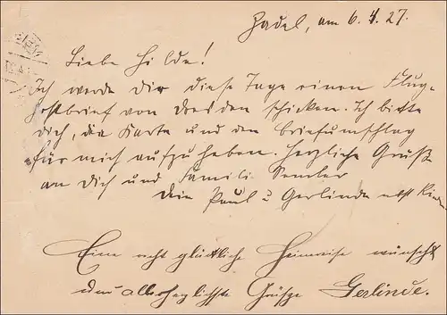 Weimar: Luftpost Karte von Meissen nach Pirmasens 1927