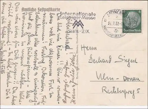 III. Reich: Journée des Arts Allemands de Munich 1937 après Ulm