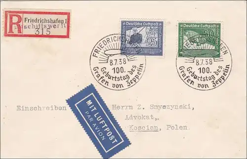 III. Reich: R-Zettel Freiberswerft Friedrichshafen, vers la Pologne 1938