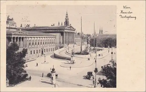 III. Reich: Ansichtskarte von Wien nach Holland 1938, EF MiNr. 668