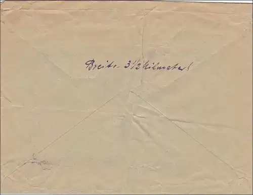 III. Reich: Brief von Diez a.L. (Posen) nach Hanau 1933, Uhren und Goldwaren