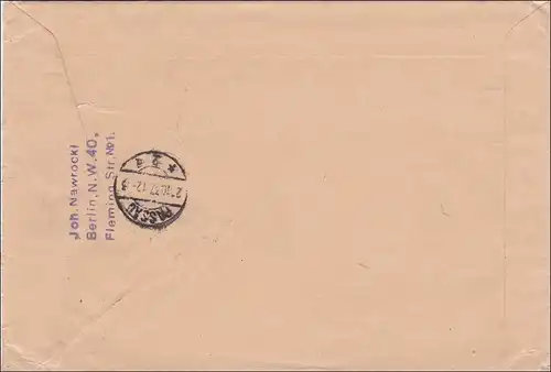 III. Reich: Lettre recommandé de Berlin à Passau 1937