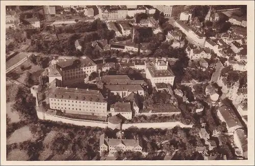 Ganzsache Deutschland 1935 Ansicht Zeitz a. Elster, Moritzburg in die Schweiz