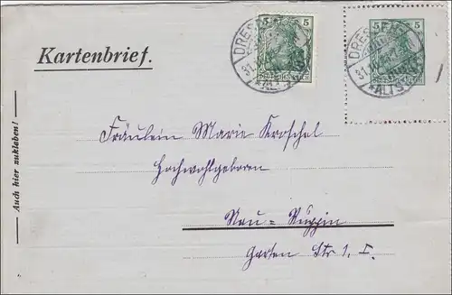 Affaire entière SELTENER Carnet de Dresde 1916, Germania