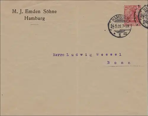 Germania 1909 PU26, Hambourg après Bonn