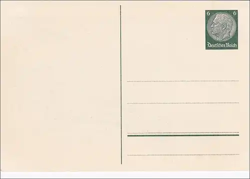 Ganzsache 1. Briefmarkenausstellung KdF, Kreisgruppe Gera, 1937