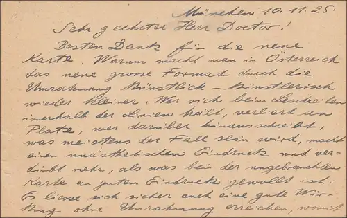 Tout l'affaire de Munich à Vienne 1925