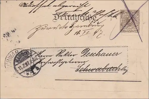 Intention entière Invitation Exposition horticole à Hambourg à Schwabach en 1897