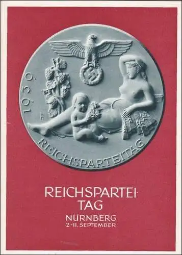 Ganzsache Propagandakarte: Reichsparteitag 1939