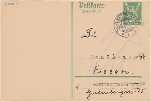 A propos: P163 IA de Kettwig à Essen 1926 - Réponse