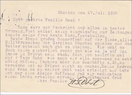Tout ce qui est arrivé: Munich Poste de valeur Exposition Müpa 1935 après Töging am Inn